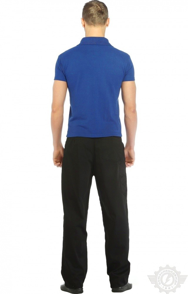 66401 Тенниска-поло василек  Одежда для салонов красоты  размер S (46) Спецодежда  - Вид №9