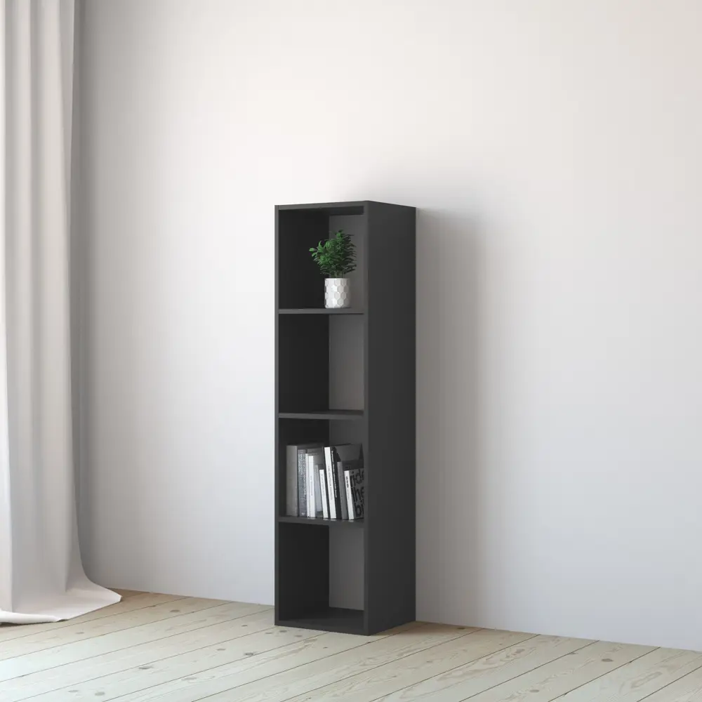 Стеллаж SPACEO KUB 4К, 36х139х31,7 см, цвет графит STLM-2063131 - Вид №3