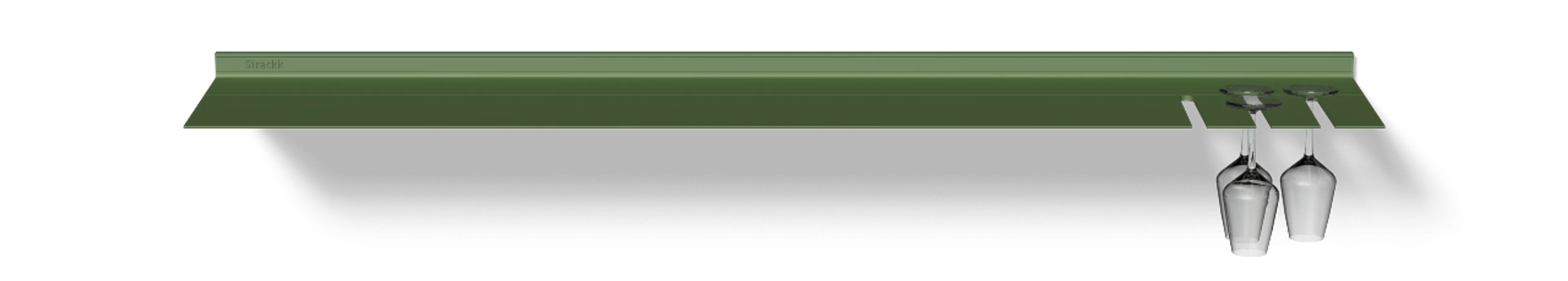 Кухонная полка с подстаканником Strackk KITCHEN SHELF WITH WINEGLASS RACK ARCH-00011382 - Вид №4