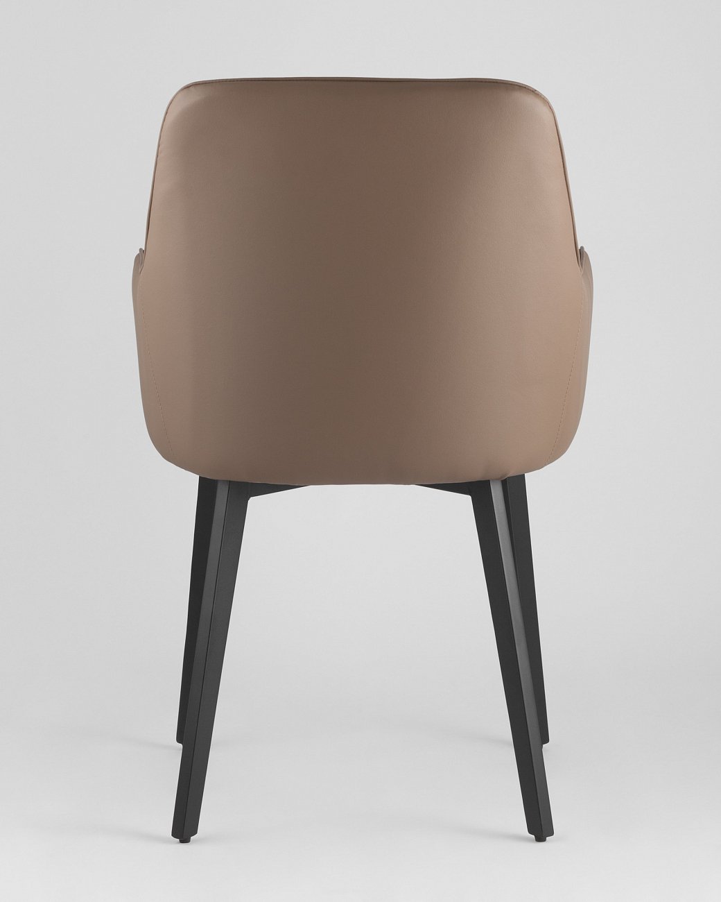 Стул со спинкой и подлокотниками коричневый из экокожи "Прайм" STOOL GROUP ДИЗАЙНЕРСКИЕ, ИНТЕРЬЕРНЫЕ 00-3946152 Коричневый  - Вид №5