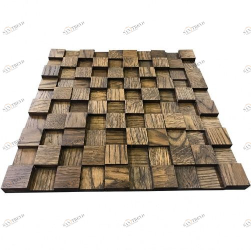Мозаика и 3D панели из дерева Tarsi 3D 3d Венге 1.0.4.0 Дуб Селект 3д (мозаика панели), гладкая (3Д (мозаика панели), Гладкая) 300х300 мм 1401100055