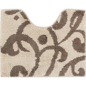 Коврик для туалета Mr Penguin Узоры, 40х50 см, микрофибра, цвет коричневый