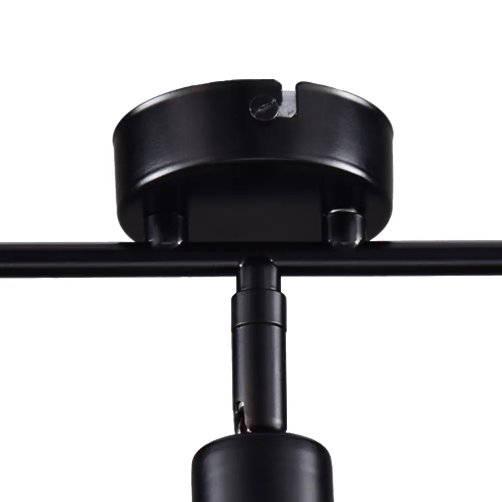 Люстра потолочная Реал 4 лампы 12 м² цвет черный РОССВЕТ STLM-2149890 - Вид №3