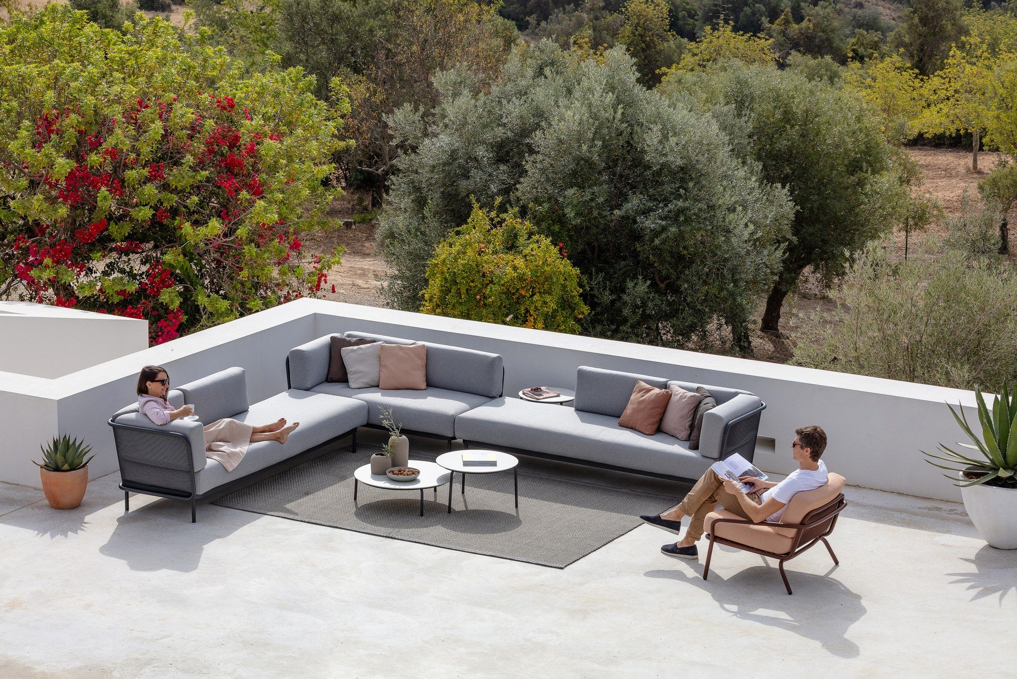 Тканевый модульный садовый диван Todus Baza ARCH-00073566 - Вид №5