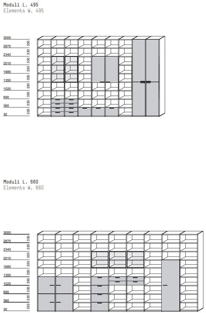 Porro Модульный открытый книжный шкаф из эвкалипта System sun-id-1443628 - Вид №6