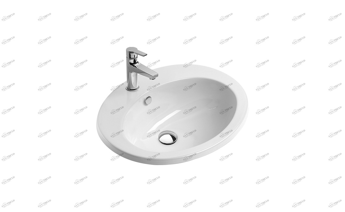 1INZE00 Накладная раковина под столешницу  овальная CERAMICA CATALANO LAVABI D'ARREDO