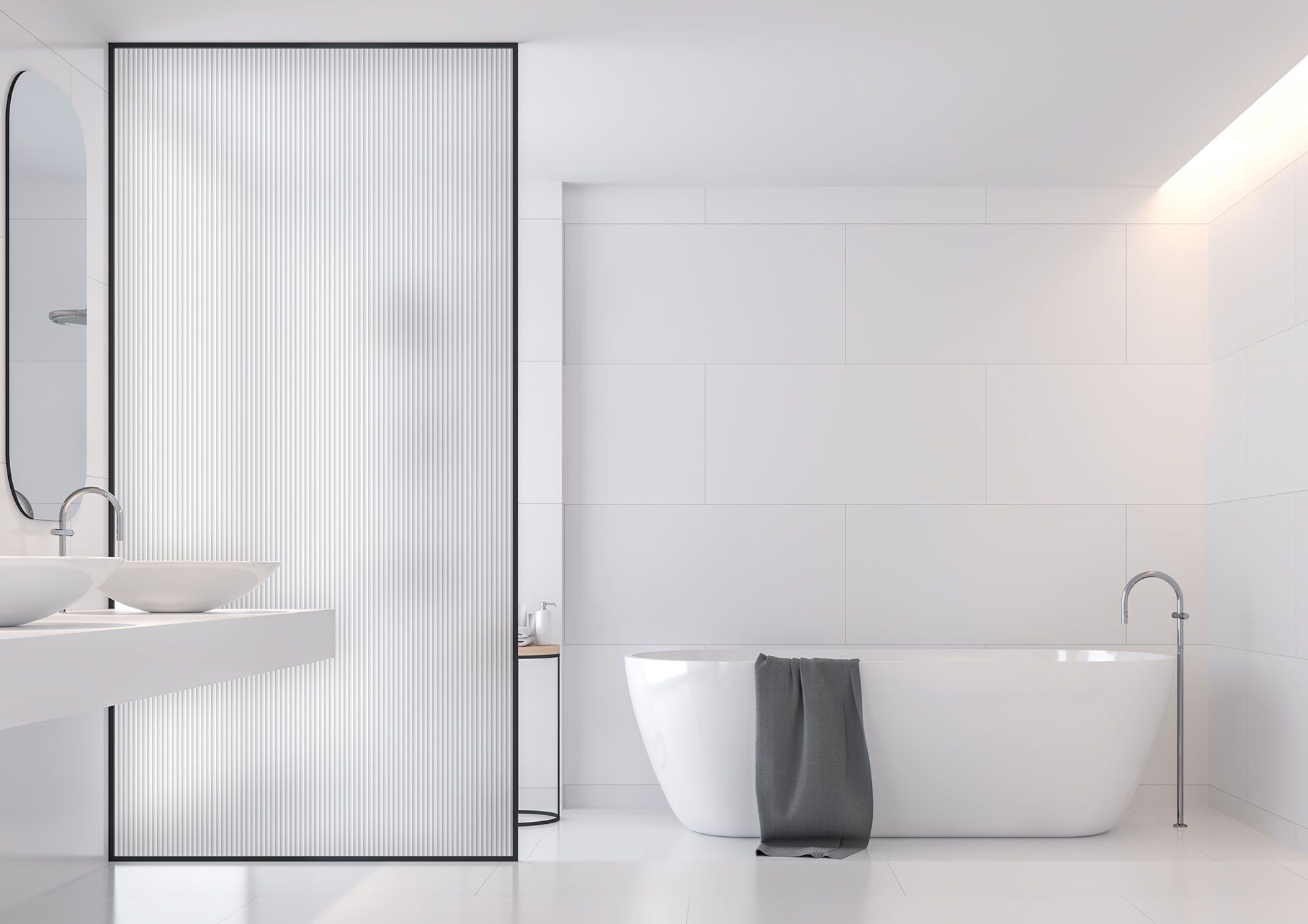 Матовое стекло с линейной текстурой Madras® Madras® linear Texturized ARCH-00036059 - Вид №4