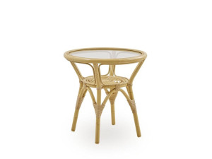 Стеклянный садовый столик, Alu-Rattan и ArtFibre