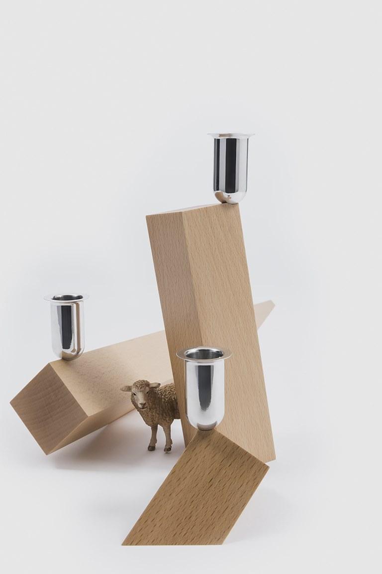 Danese Milano Подсвечник из бука sun-id-1410464 - Вид №3