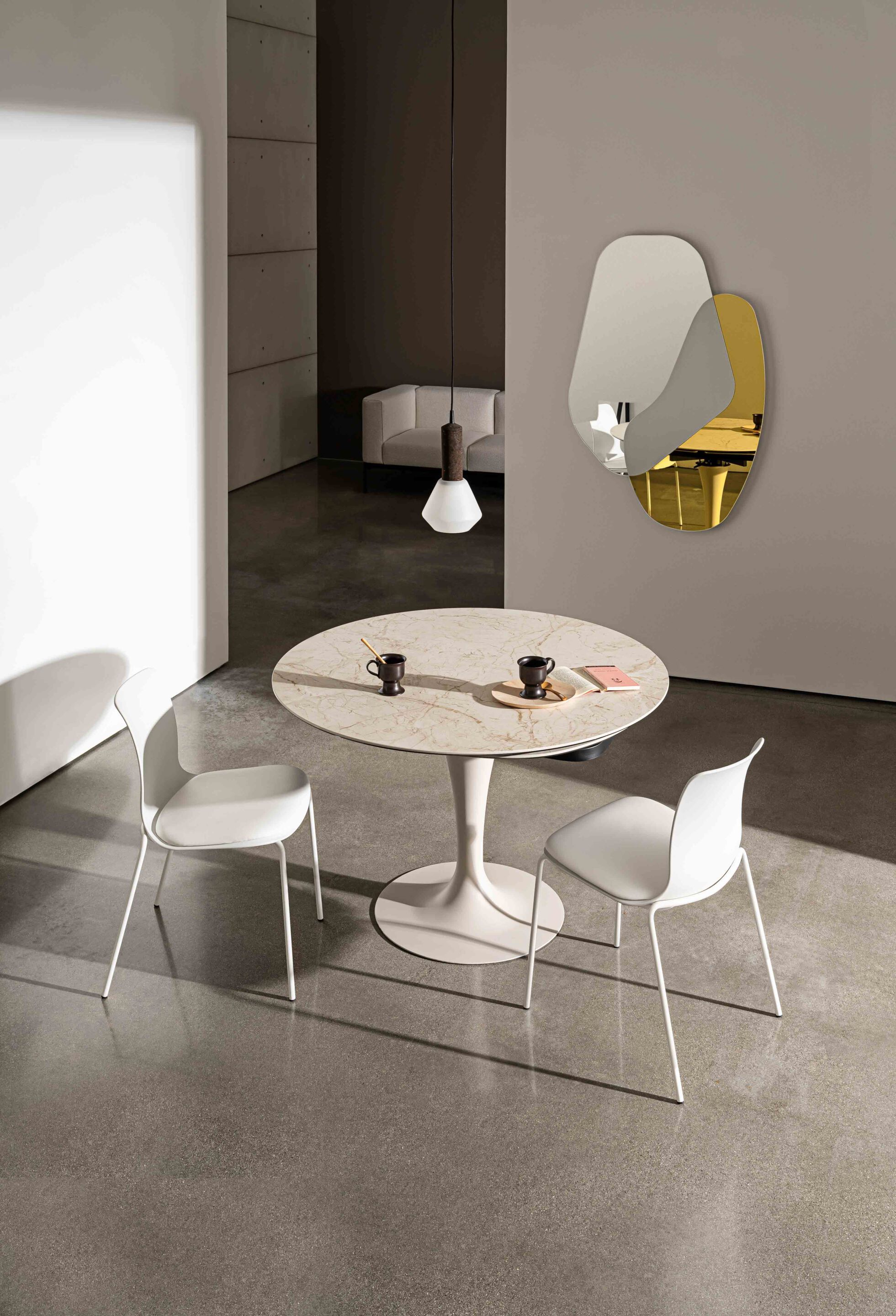 Керамический круглый выдвижной стол Sovet Italia ARCH-00070072 - Вид №5