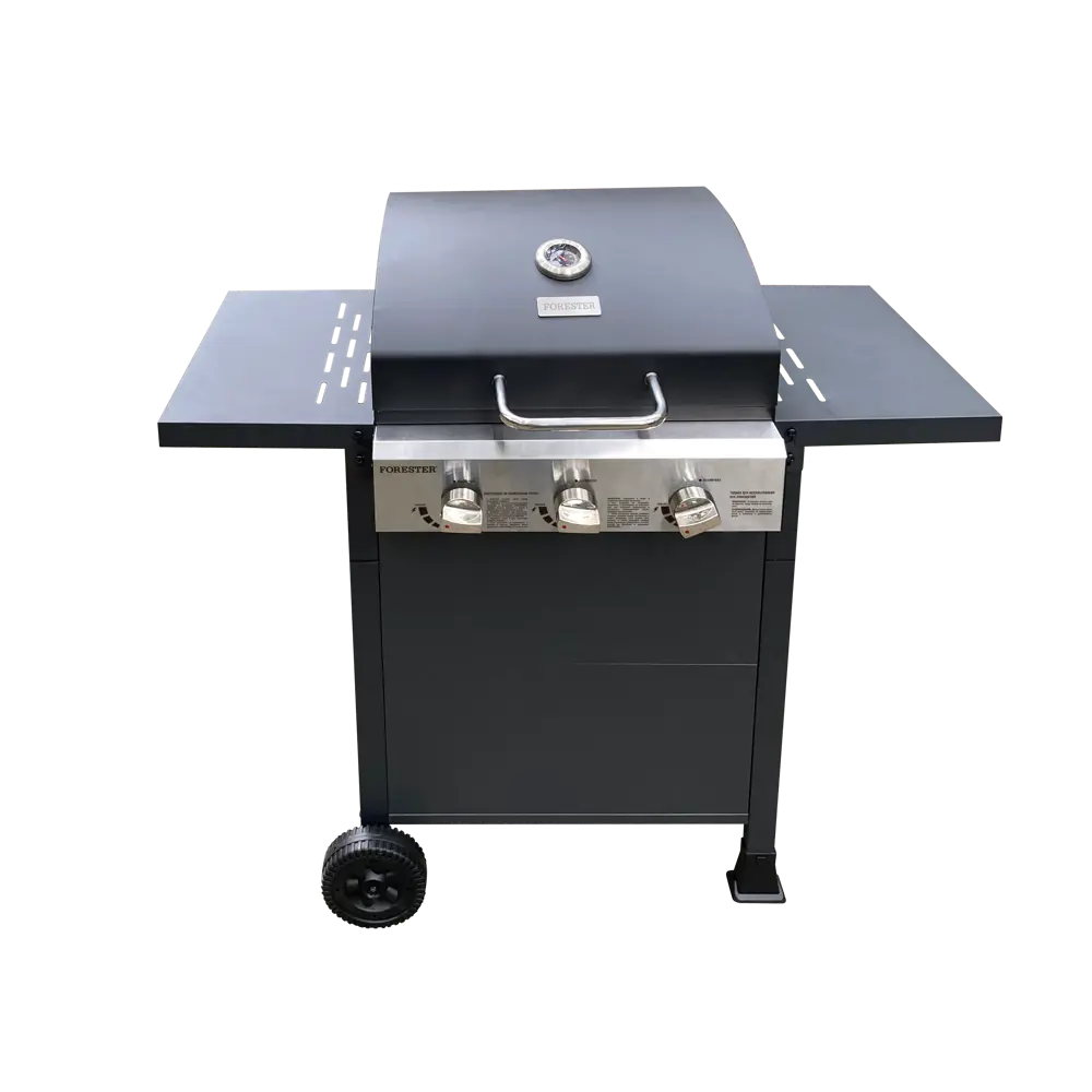 Гриль газовый Forester 3-х конфорочный сталь/чугун черный Santreyd STLM-2009337 - Вид №1
