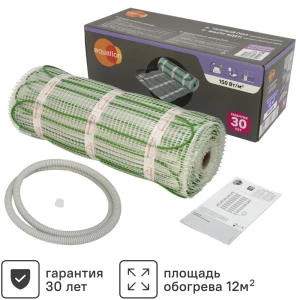 Нагревательный мат для теплого пола Equation 12 м2 1800 Вт