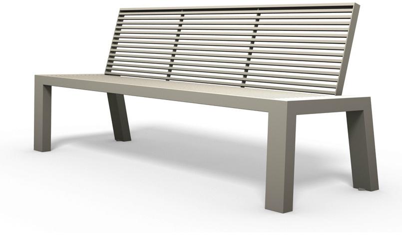 BENKERT BANKE Скамья из нержавеющей стали со спинкой Sicorum sun-id-1370215 - Вид №1