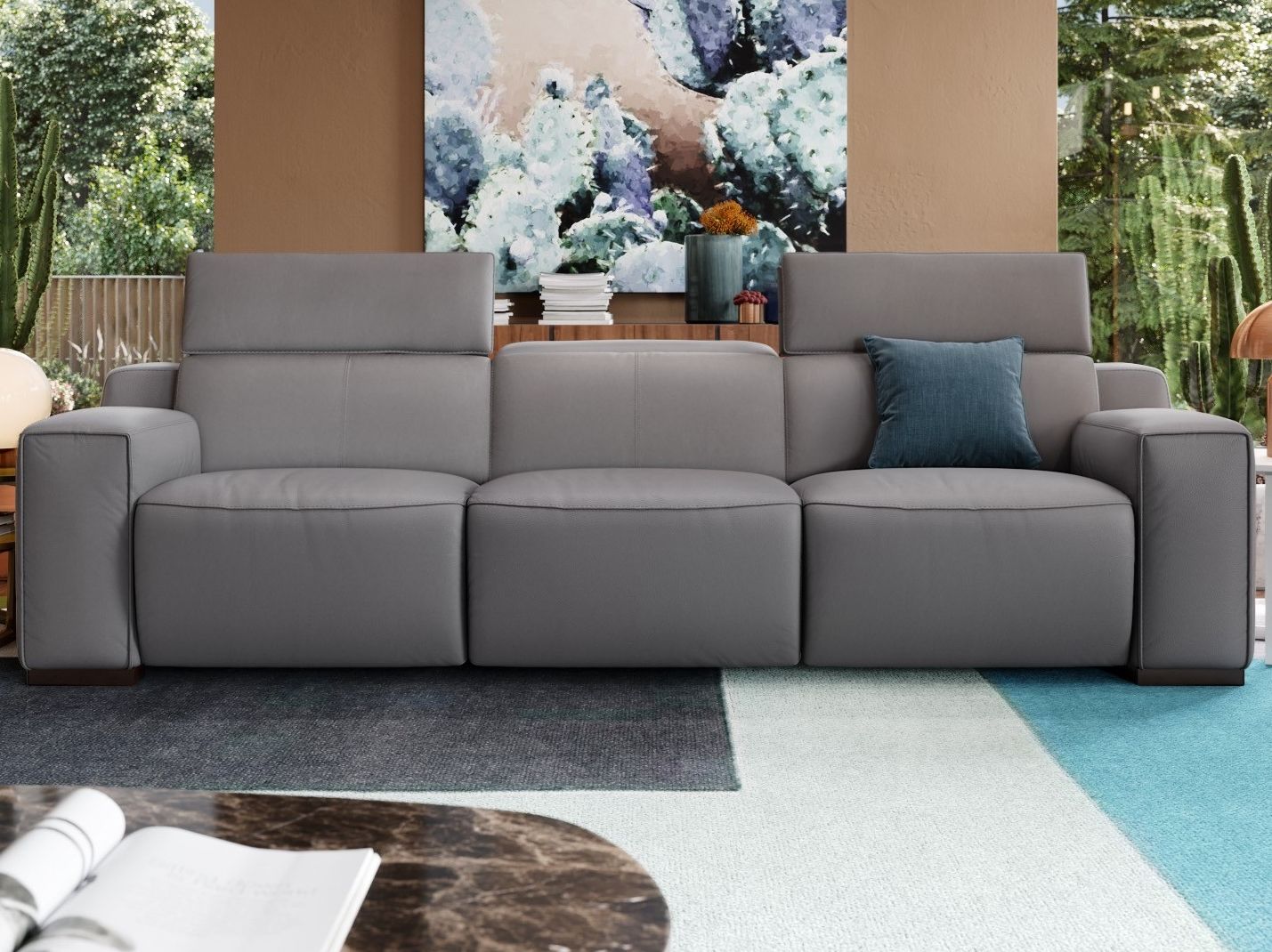 3-местный кожаный диван Sofanella LORETO XXL ARCH-00137123 - Вид №4