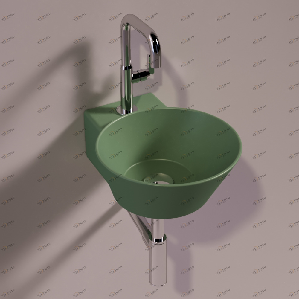 WA05MIRTOMATT Подвесная раковина настенная круглая Simas 