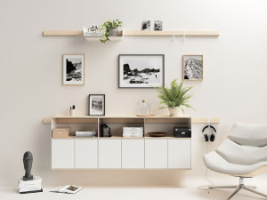 Система деревянных полок