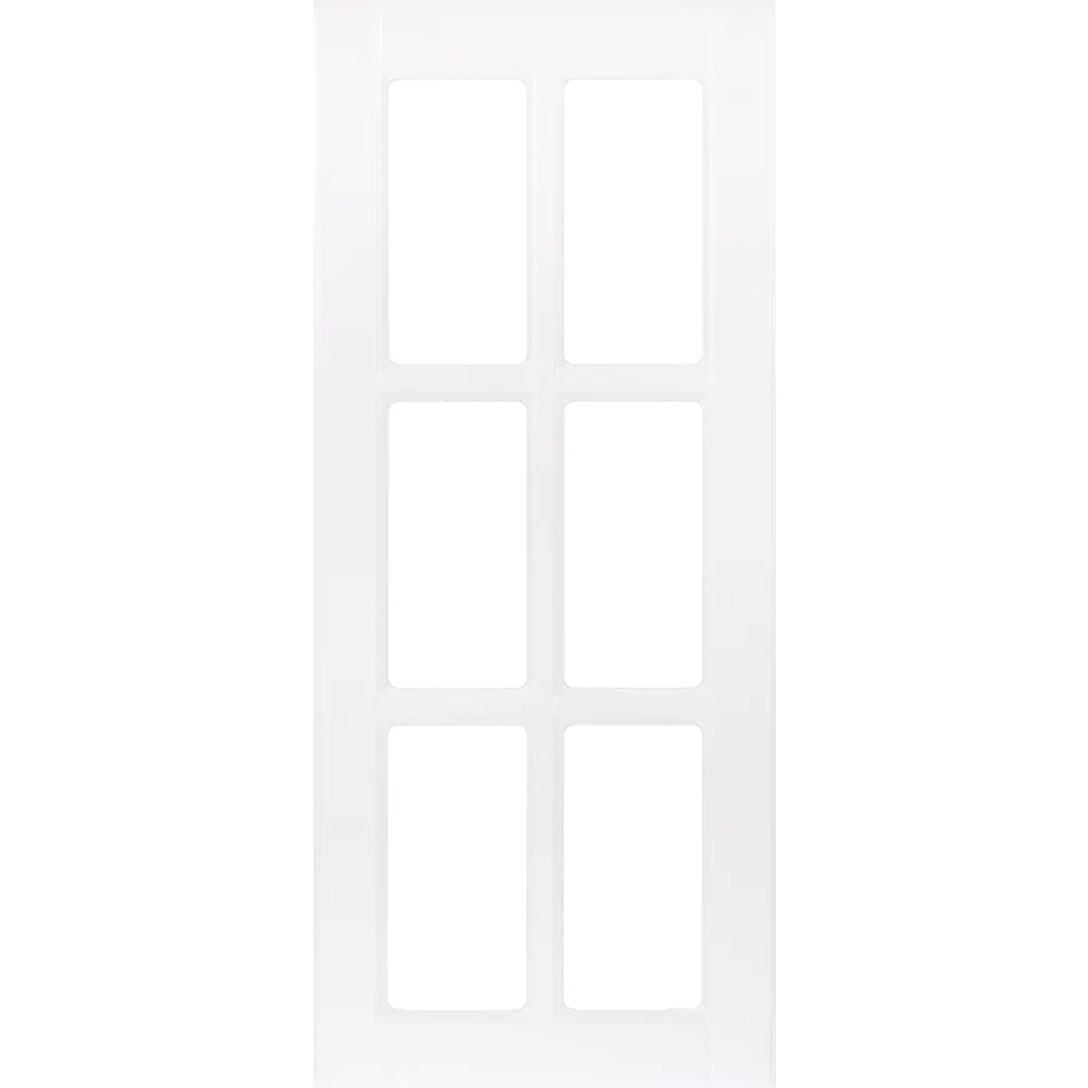 Витрина для шкафа Delinia «Леда белая» 40x92 см, МДФ, цвет белый STLM-2185415