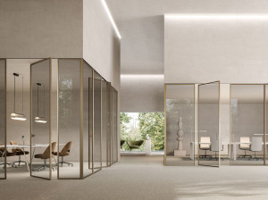 Ротационная стеклянная дверь