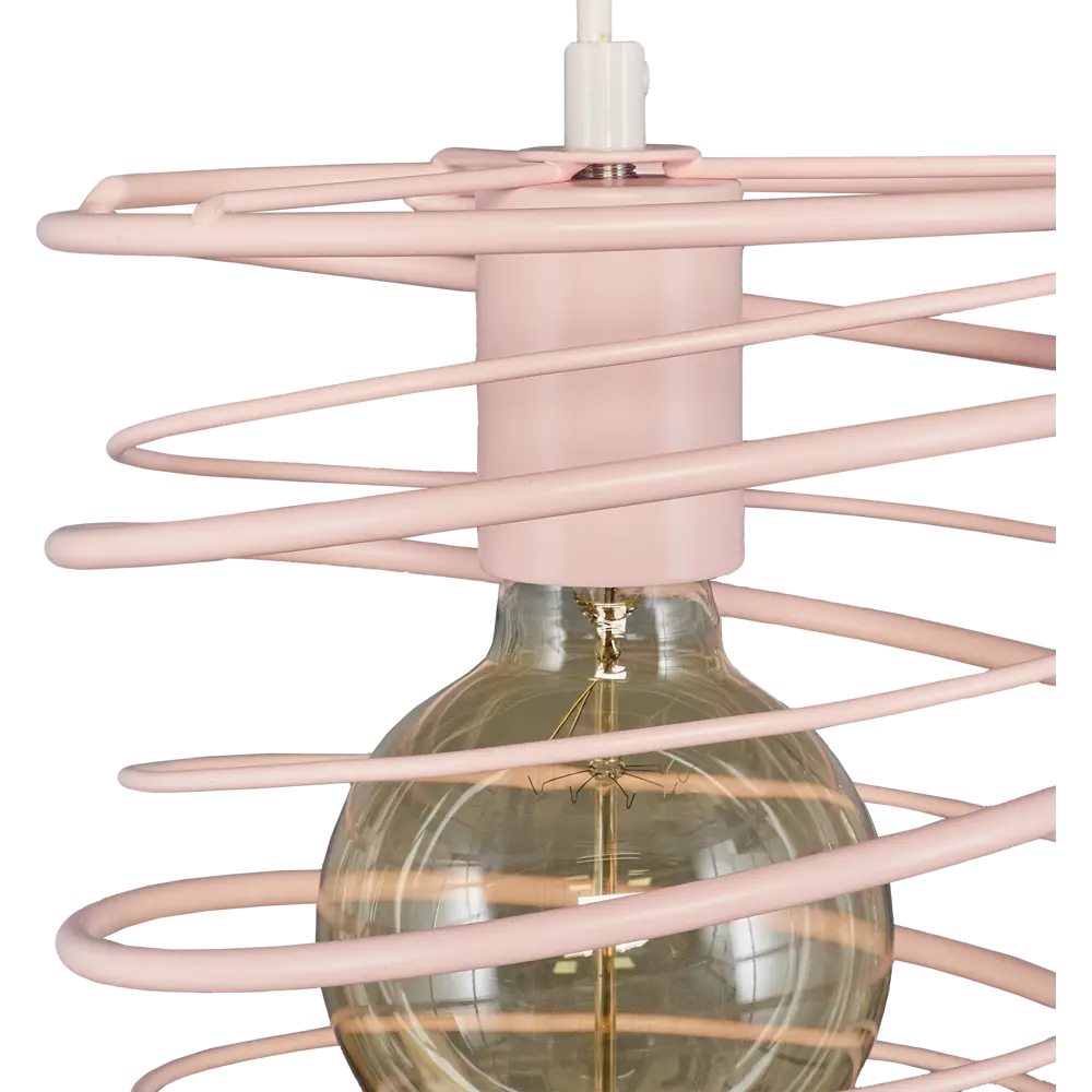 Подвесной светильник Vitaluce Торнадо 1 лампа 3м² Е27 цвет розовый STLM-2069662 - Вид №6