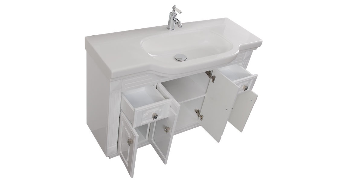 Комплект мебели Aquanet Фредерика 125 белый 00170097 - Вид №4