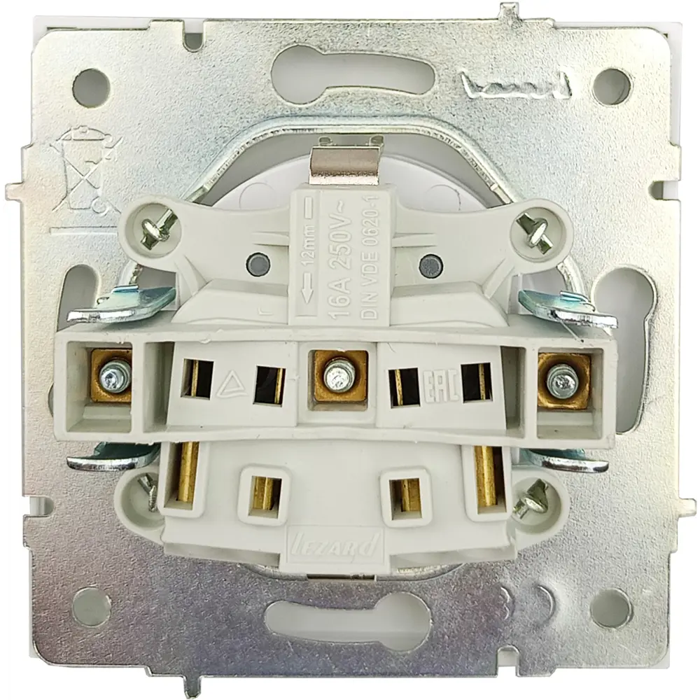 Розетка Lezard Zima для скрытого монтажа без заземления 89398360 STLM-1573005 - Вид №4