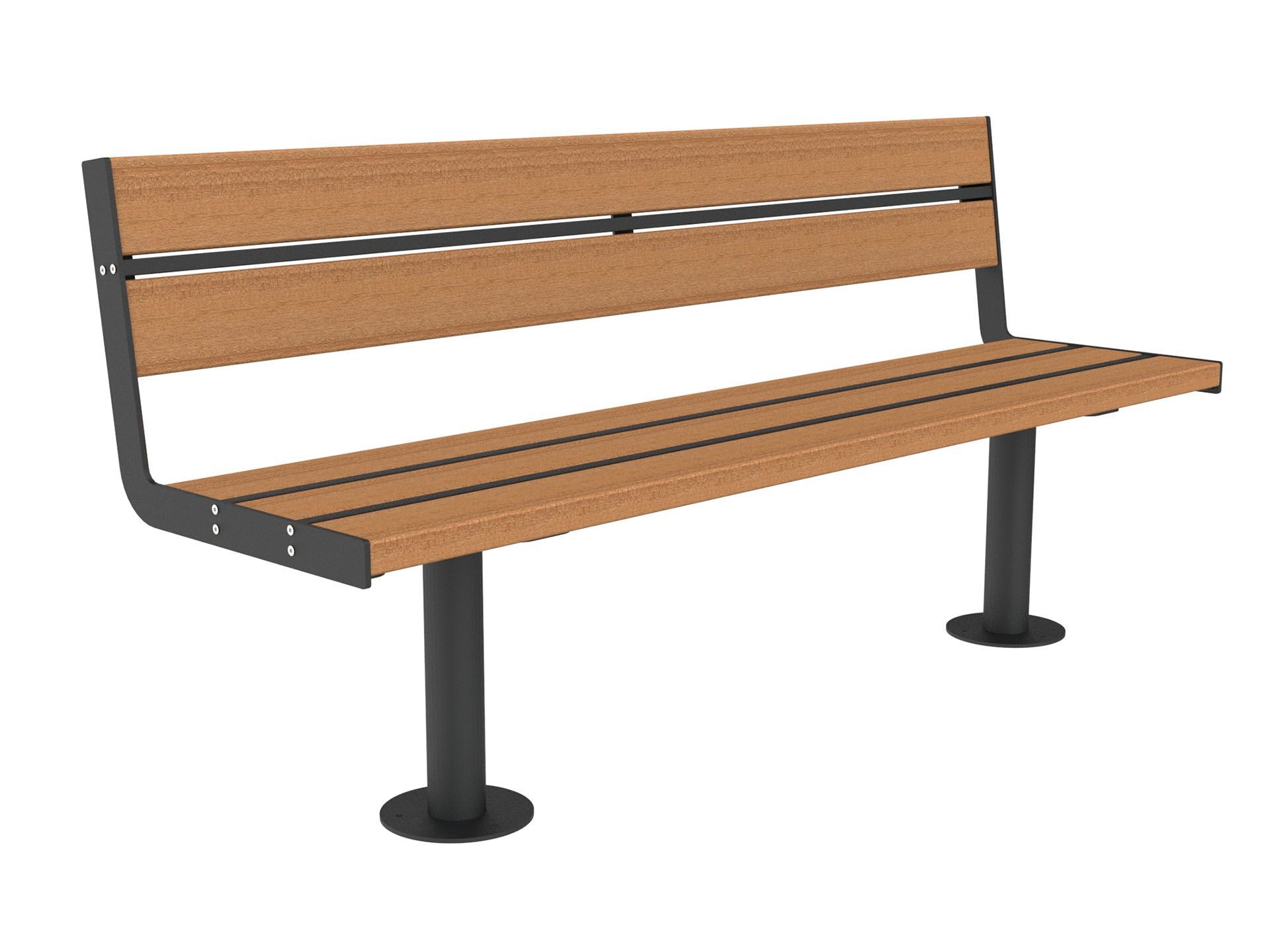 Скамья из окуме со спинкой Lazzari Joy ARCH-00135129 - Вид №18