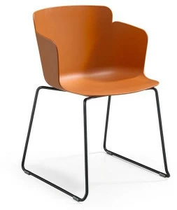 Midj Полипропиленовый стул с салазками и подлокотниками Calla