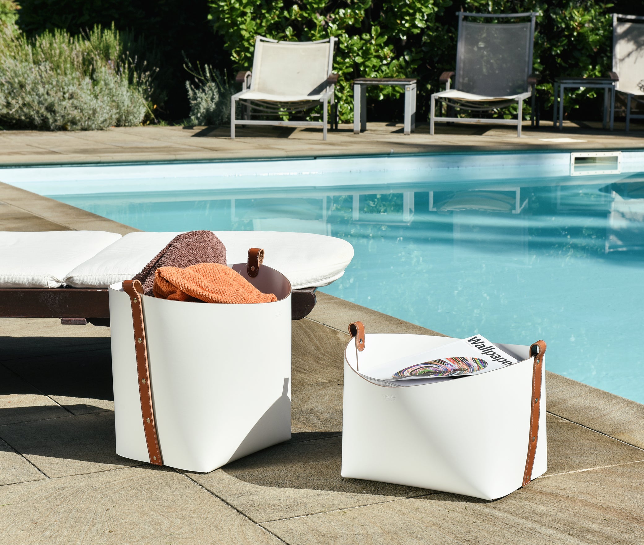 Корзина Ovo - 40X40XH29 см / Тан / регенерированная кожа_coffee Pinetti 70.0180.082.015 - Вид №6