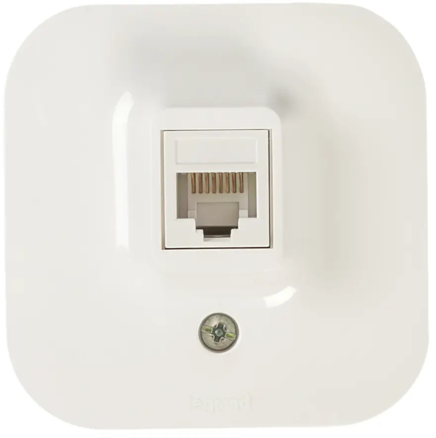 Компьютерная розетка Legrand Quteo RJ45 для сетевых подключений 16154291