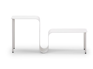 Журнальный столик из листового металла с журнальной стойкой