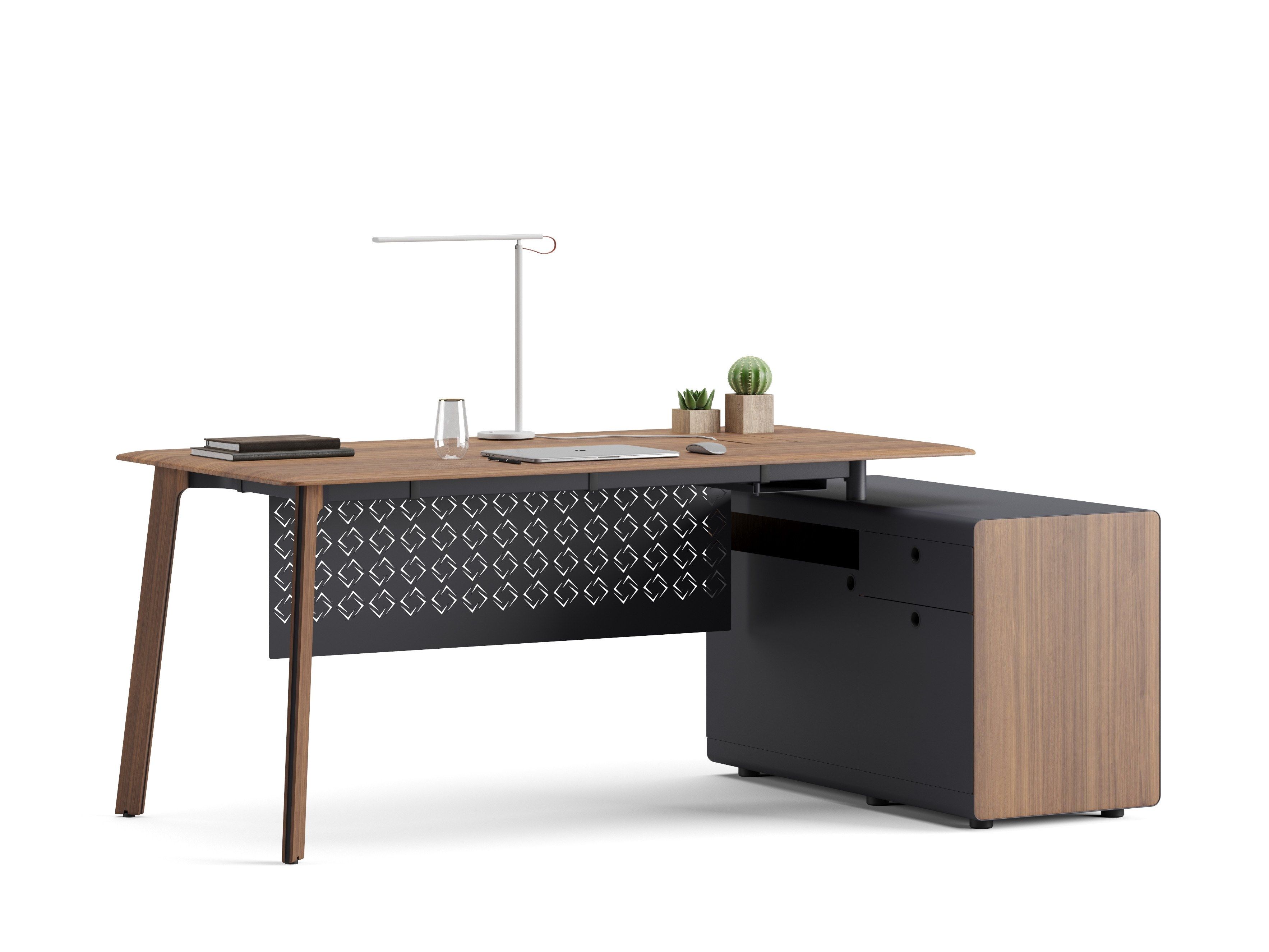 Деревянный прямоугольный рабочий стол с ящиками Ersa тощий ARCH-00070037 - Вид №4