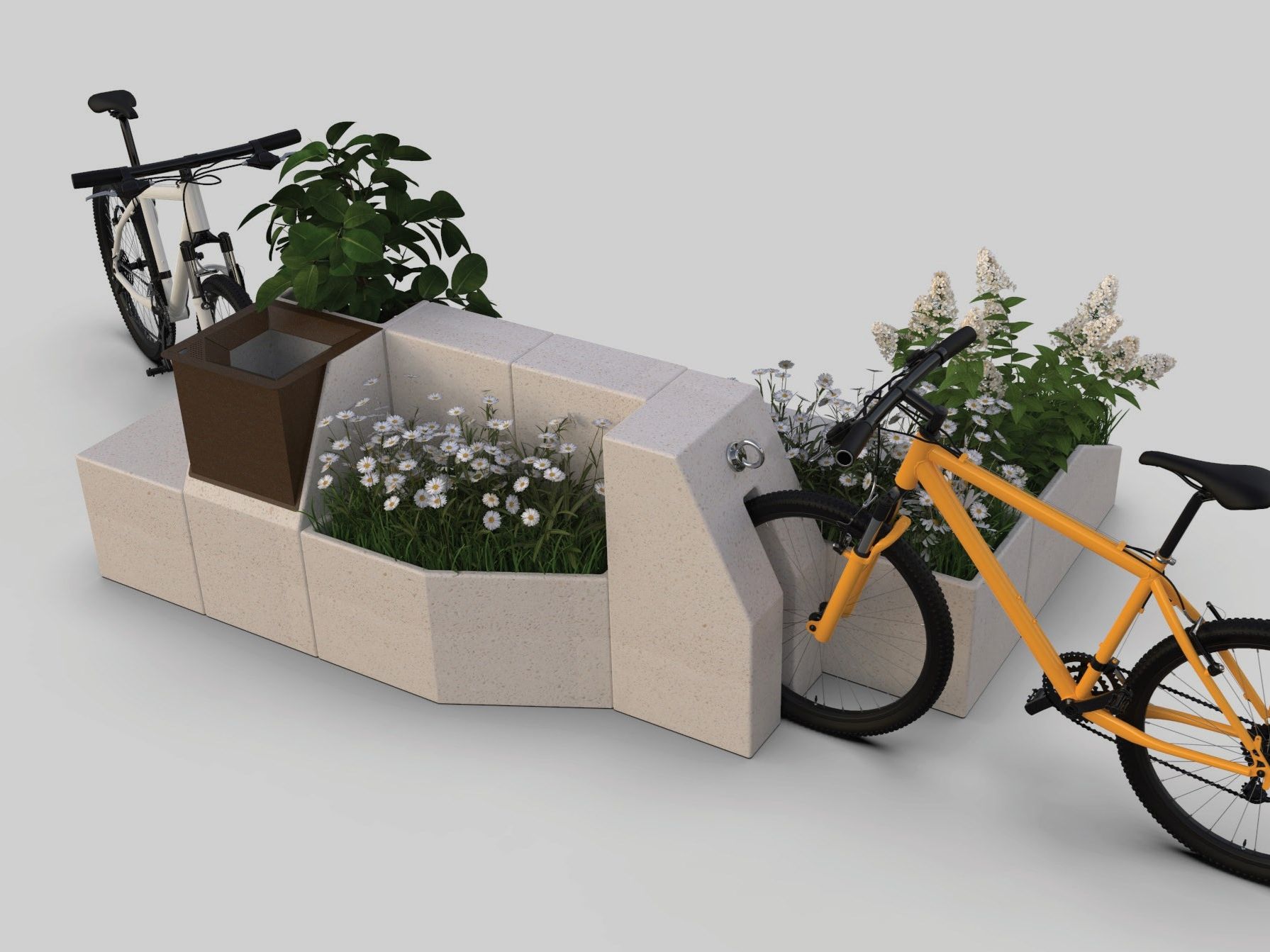 Реконструированный каменный плантатор Viscio Urban Design Modula ARCH-00039922 - Вид №6