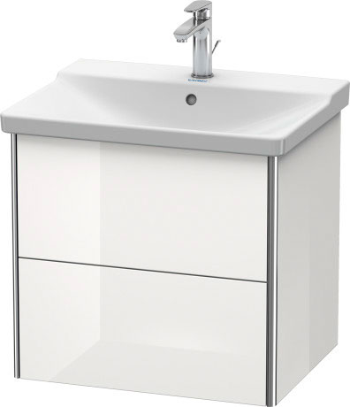 XS418008585 Тумбочка подвесная XSquare #XS4180 610 x 473 мм Белый глянцевый лак Duravit - Вид №2
