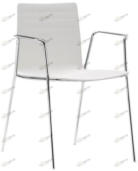 Andreu World Стул из полимера штабелируемый с подлокотниками Flex high back So1610