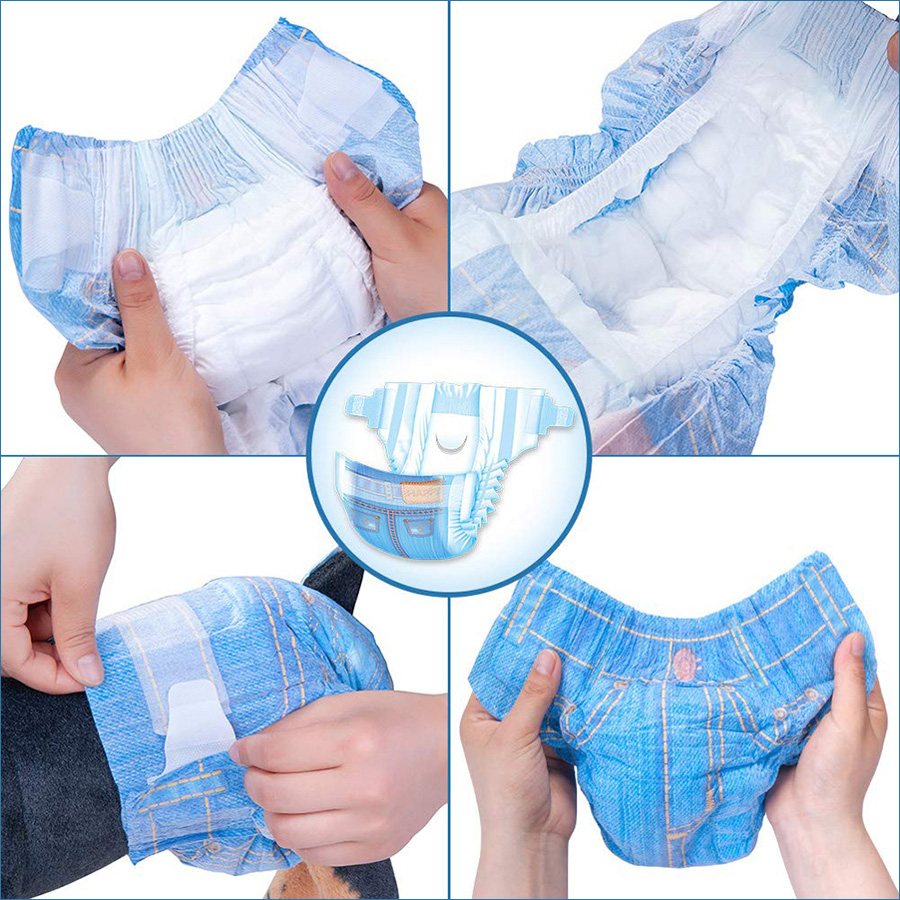 ПР0047520 Одноразовые впитывающие подгузники для животных JEANS DIAPER размер XS, 8шт PET SOFT  - Вид №2