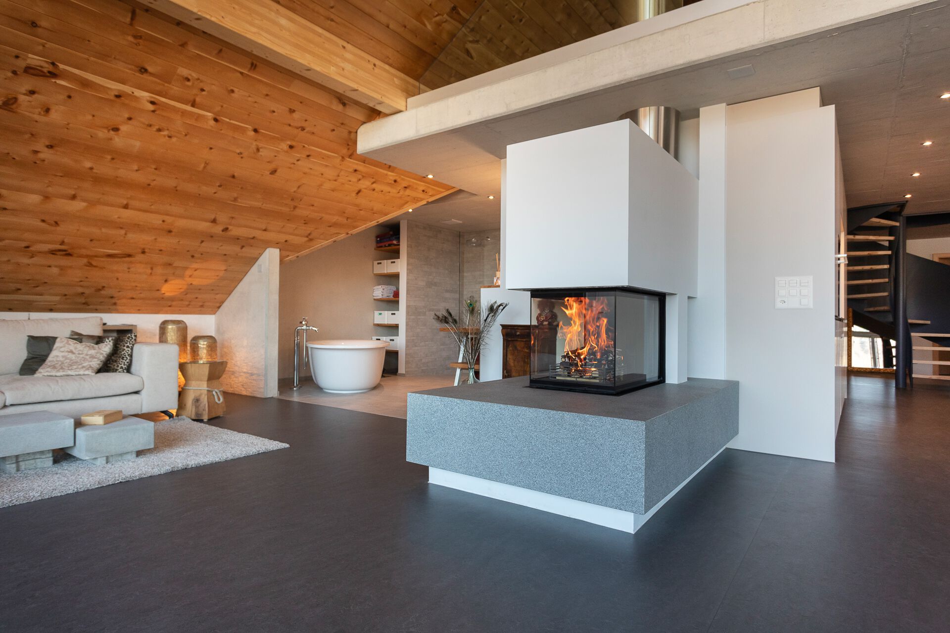 Стальной тройной фасад дровяной камин RÜEGG RIII ARCH-00003964 - Вид №4