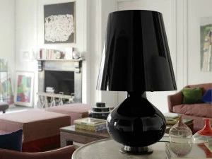 FontanaArte Галогенная настольная лампа из дутого стекла Fontana