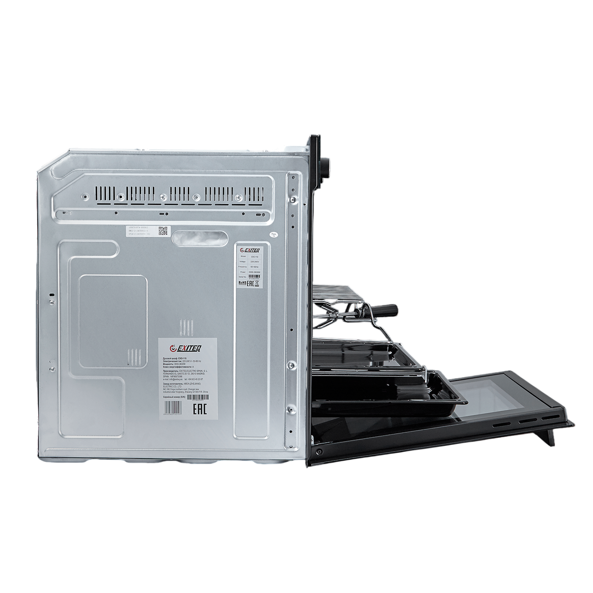 9245057 Электрический духовой шкаф EXITEQ EXO-110 черный STDN-0025516 - Вид №8