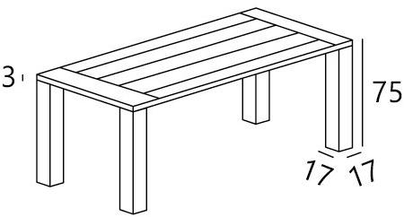 ELITE TO BE Стол со столешницей из массива дерева Noa sun-id-1345923 - Вид №3