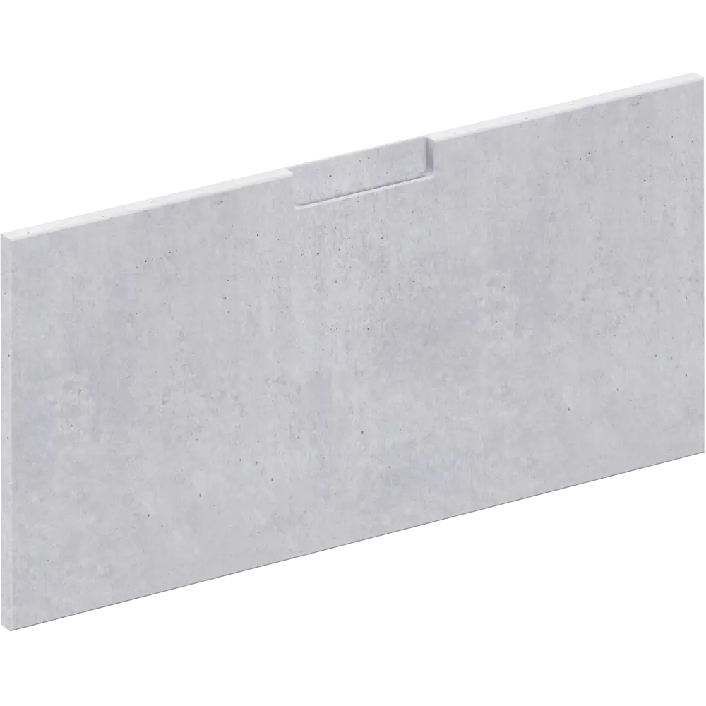 Фасад для кухонного шкафа Берлин 79.7x38.1 см Delinia ID МДФ цвет серый STLM-2088426 - Вид №1