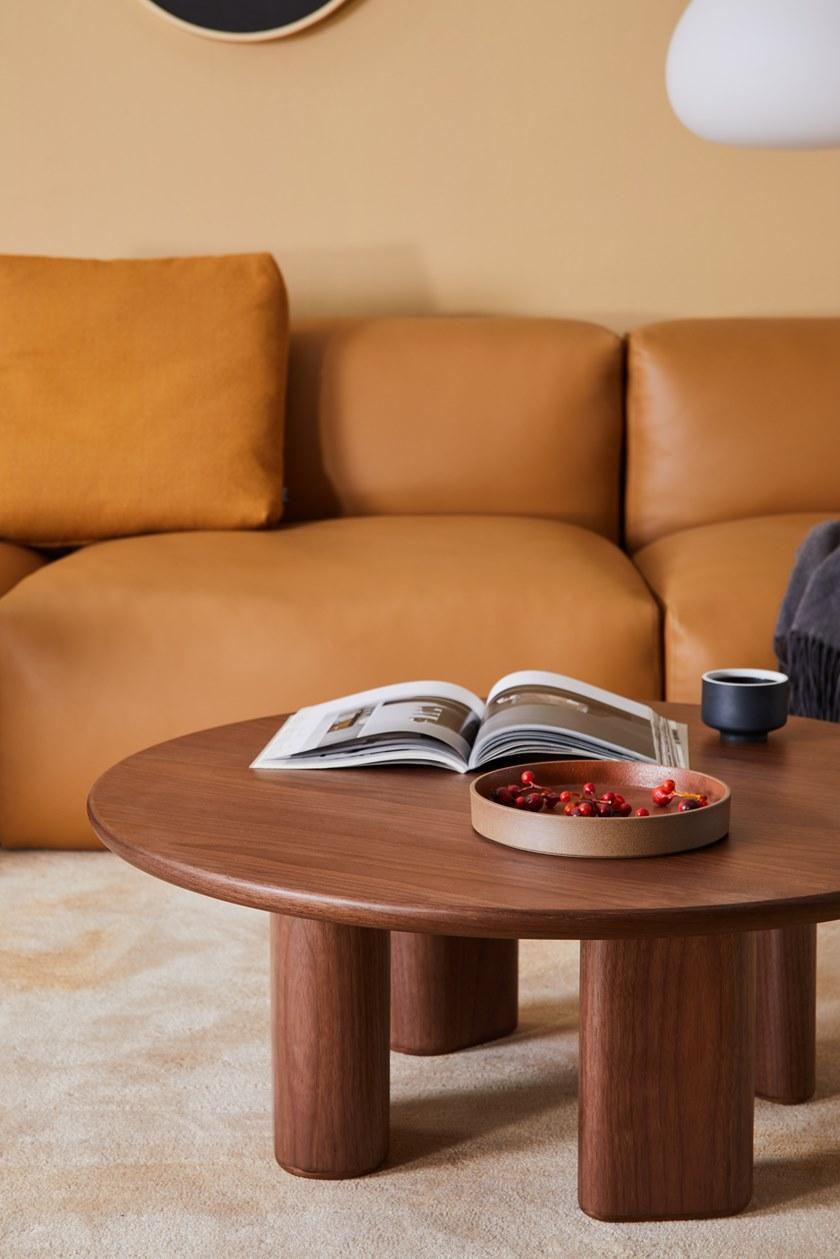 Grado Design Низкий круглый журнальный столик из мдф  Peb-tb-ct-c  - Вид №7