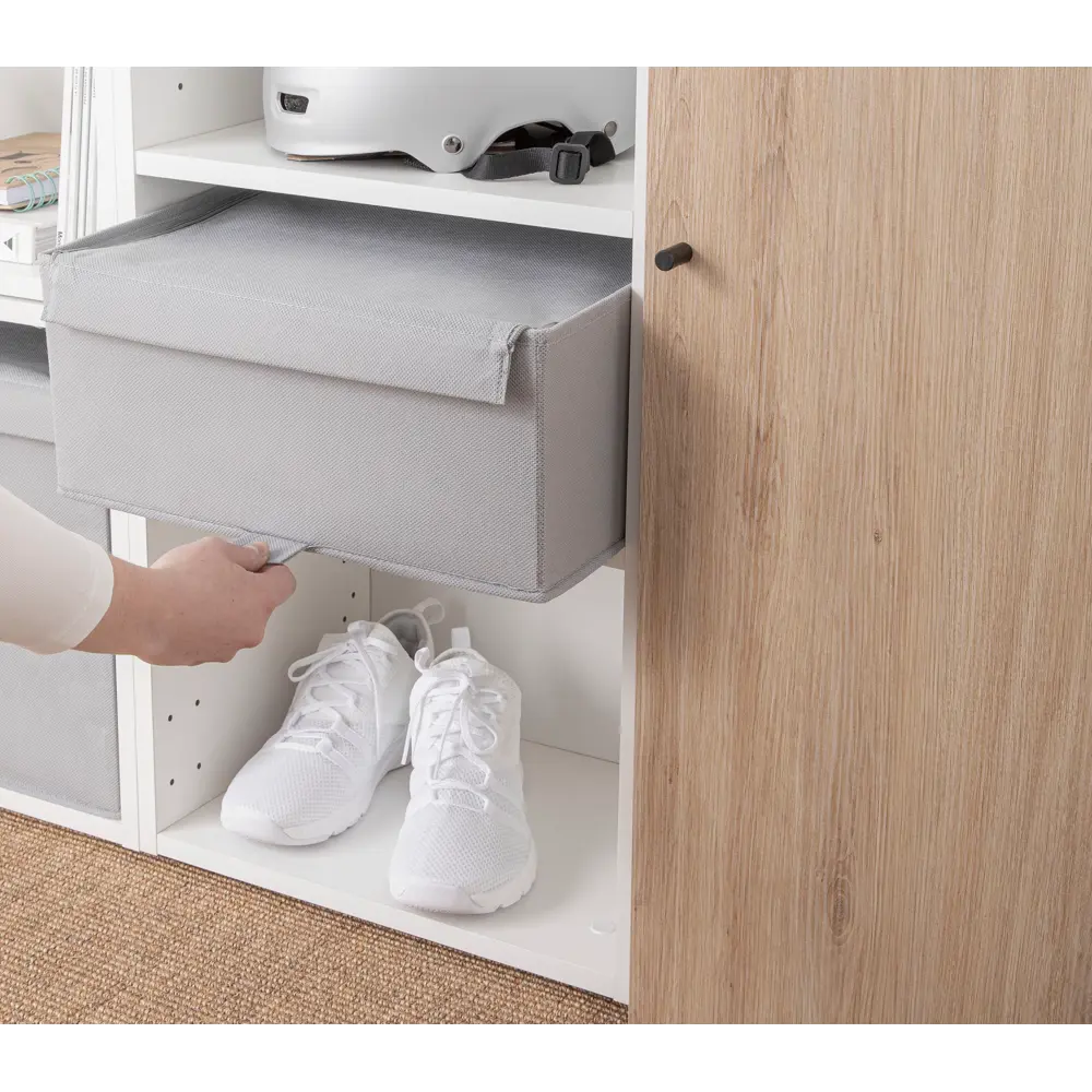 Короб с крышкой Spaceo Granit 3, 360x165x280 мм, 16 л, нетканый, цвет серый Home STLM-2200635 - Вид №3