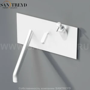 Встроенный смеситель с диспенсером для мыла ARUB0931CSP SQUARE  раковины хромированный матовый