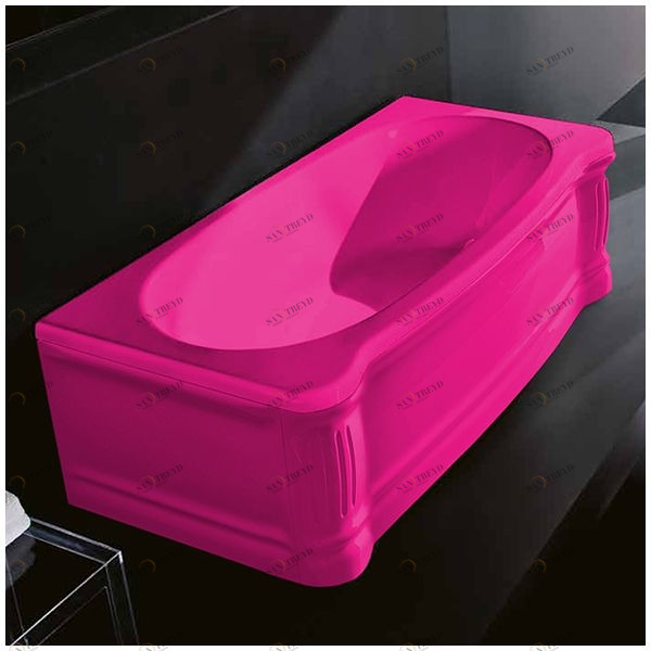 Ванна Gruppo treesse New Classic VTL-V6770-DX-R розовая прямоугольная правая VTLV6770DXR