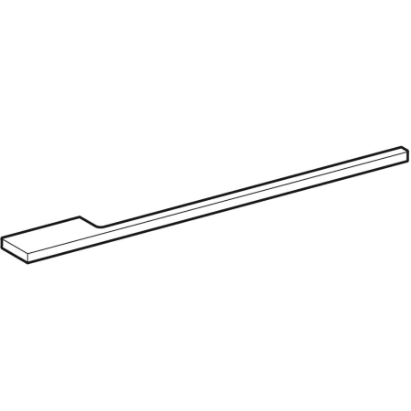 510040000 Держатель для полотенец Geberit для мебели ванной комнаты, прямой угол Geberit  - Вид №1