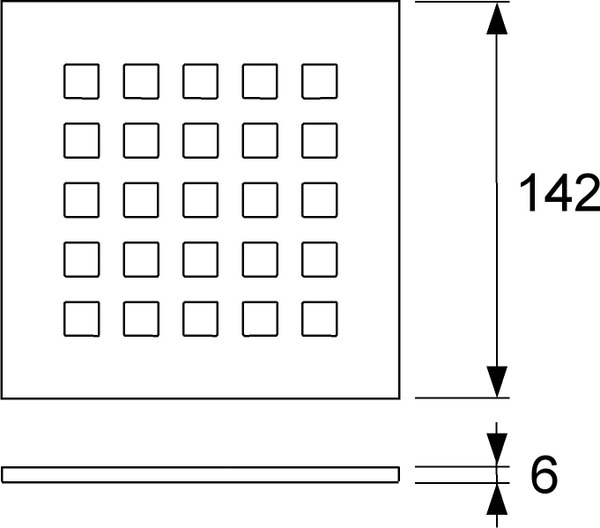 3665009 Решетки Tece  - Вид №1