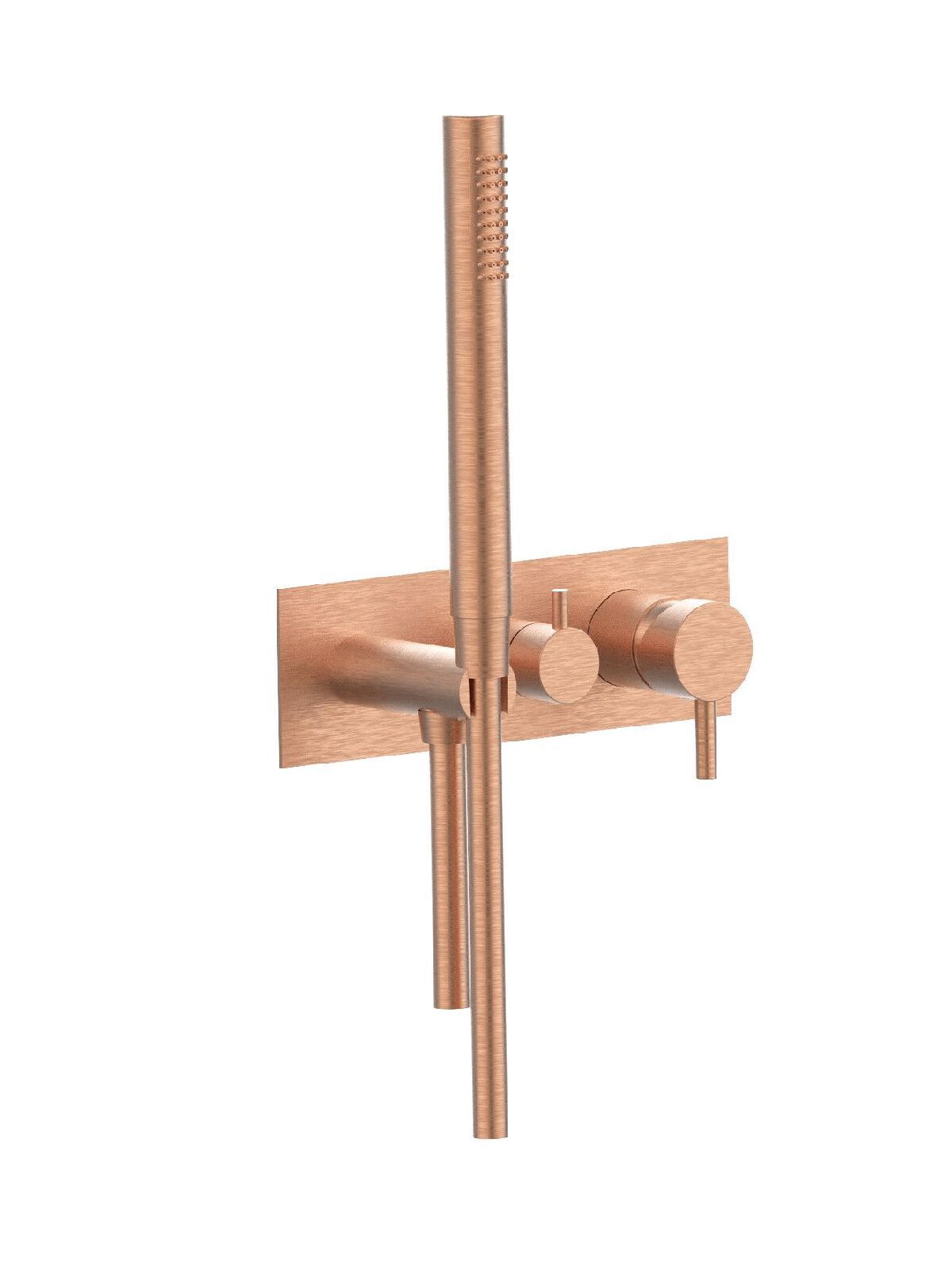 Настенный смеситель для ванны с 3 отверстиями и ручным душем Rubinetterie Frattini отдельная эстетика ARCH-00136591 - Вид №46