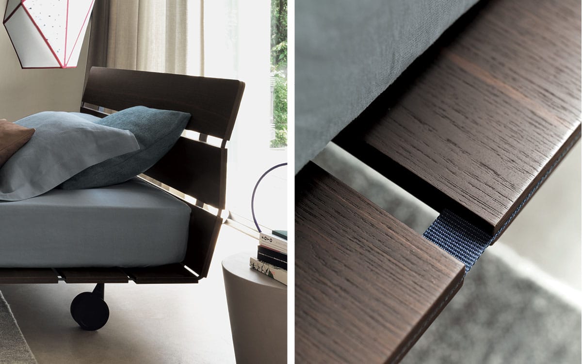 Кровать в восточном стиле с колесами Flou ARCH-00084851 - Вид №8