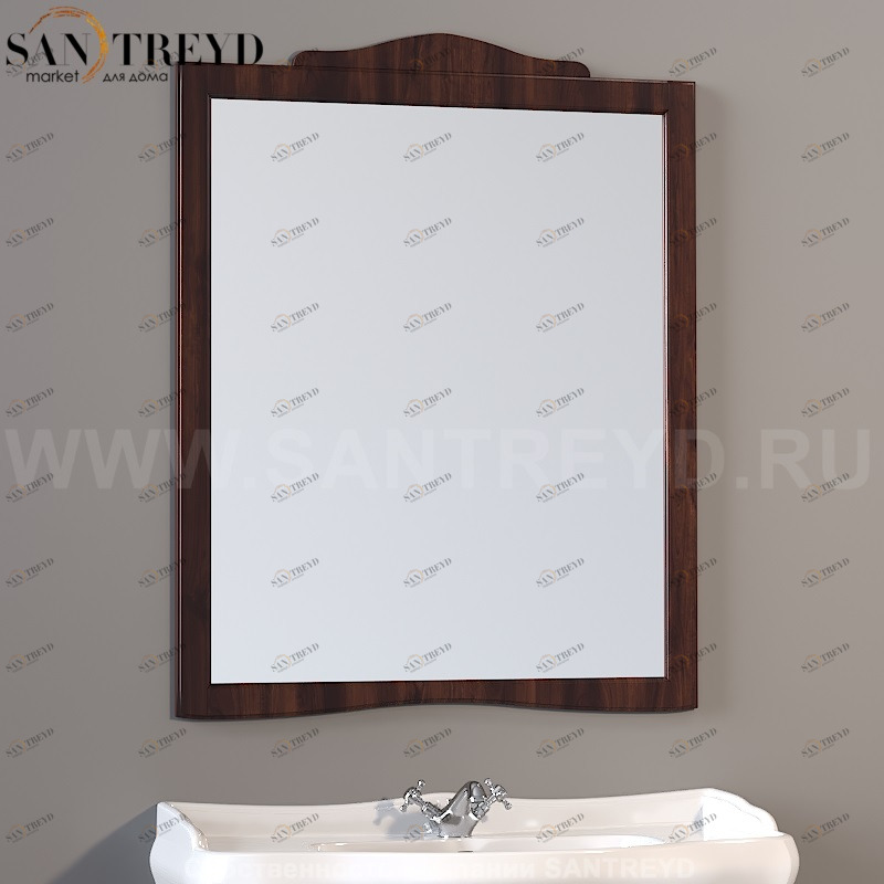 734540 Зеркало с рамой 92x116. Retro Kerasan