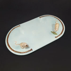 Доска для сыра (Золото) красный/беж/золото